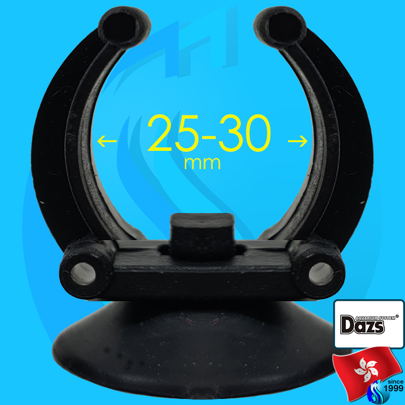 Dazs (Accessories) Holder Suction Cup Black 25-30mm