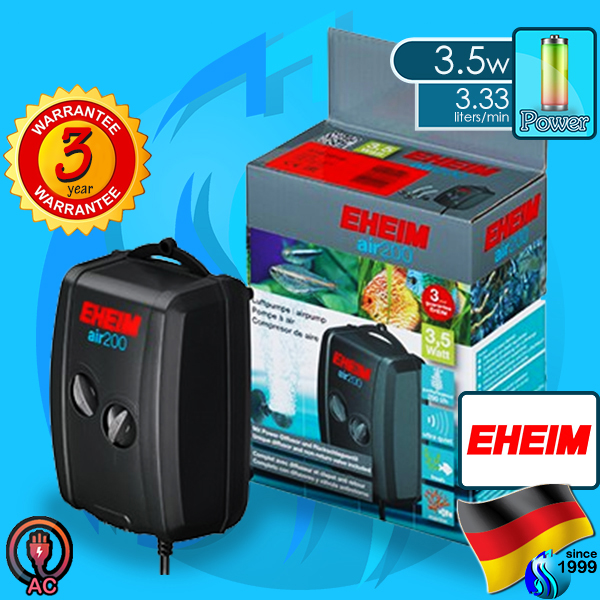 Eheim (Air Pump) Air 200 3702 (2x100 L/hr)(3.5w)(AC)