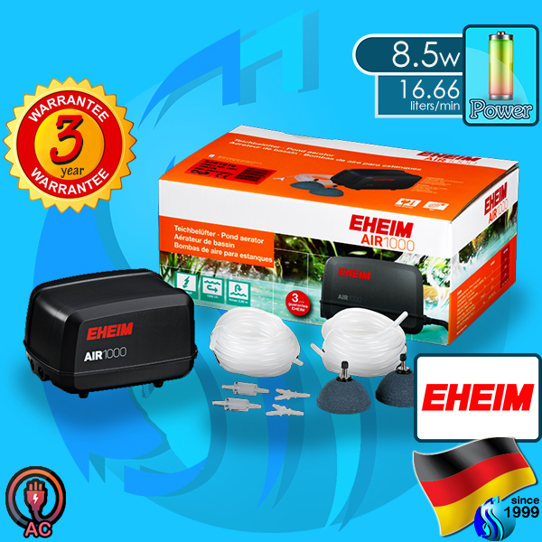 Eheim (Air Pump) Air1000 (2x500 L/hr)(8.5w)(AC)