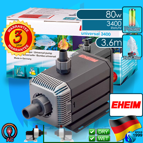 Eheim (Water Pump) Universal 3400 (1262) (3400 L/hr)(80w)(H 3.6m)