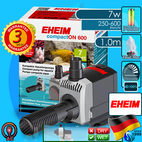 Eheim (Water Pump) CompactOn   600 (600 L/hr)(7w)(H 1.0m)