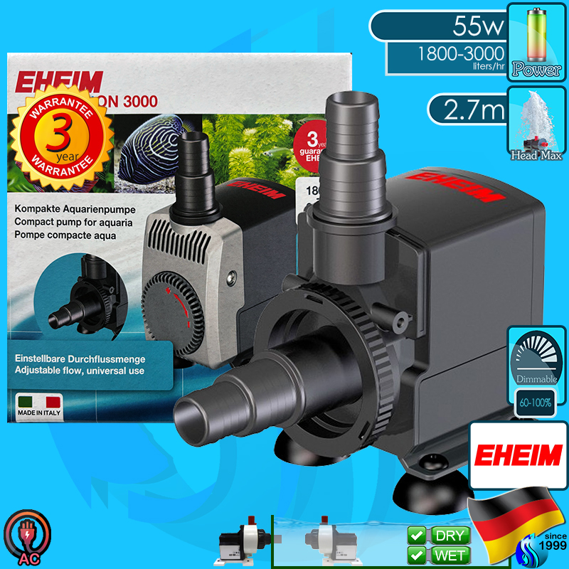 Eheim (Water Pump) CompactOn  3000 (1800-3000 L/hr)(55w)(H 2.7m)