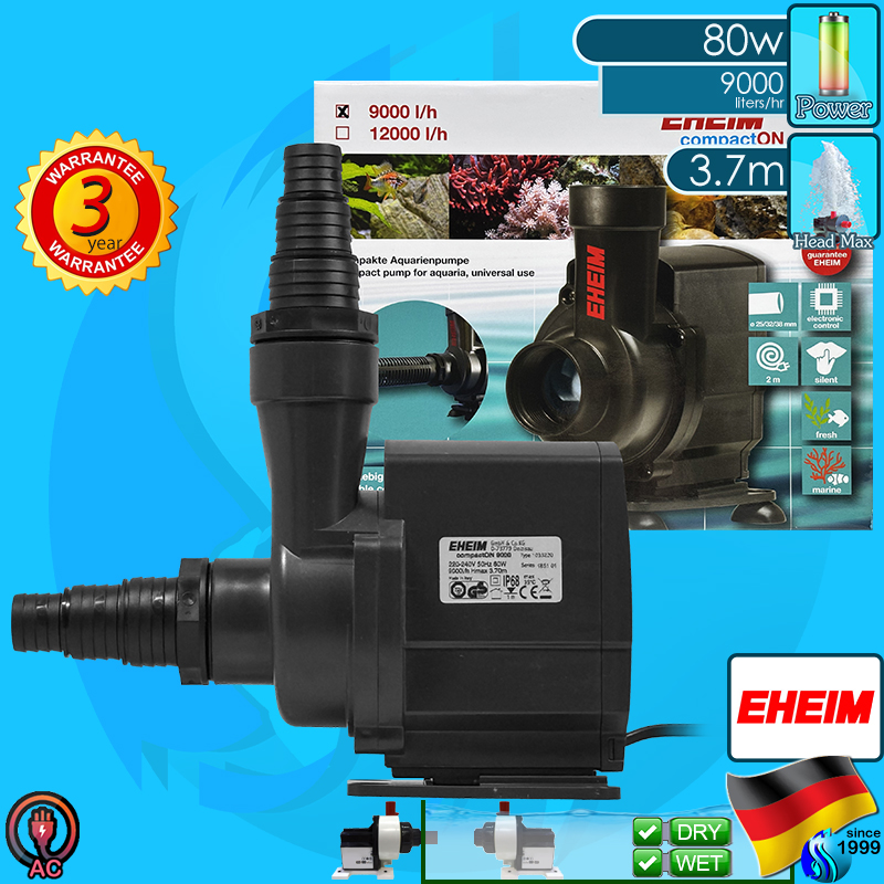 Eheim (Water Pump) CompactOn  9000 (9000 L/hr)(80w)(H 3.7m)