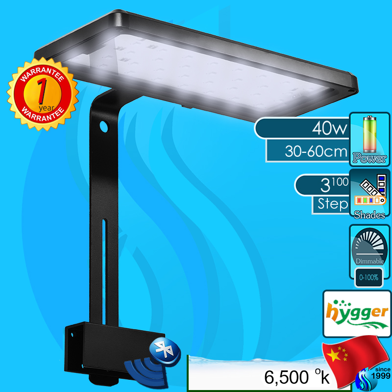 Hygger (LED Lamp) Bluetooth Clip On Light HG-026 40w (Suitable 12-24 inch)