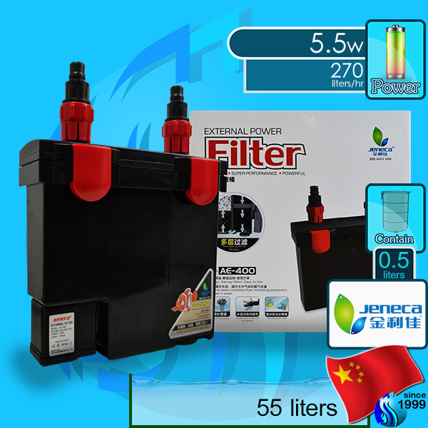 Jeneca (Filter System) External Filter AE-400 (270 L/hr)(5.5w)