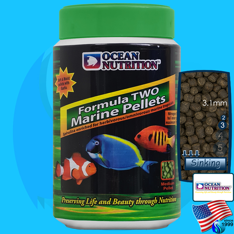 Ocean Nutrition (Food) Formula Two Marine Pellets Medium 400g (1000ml)