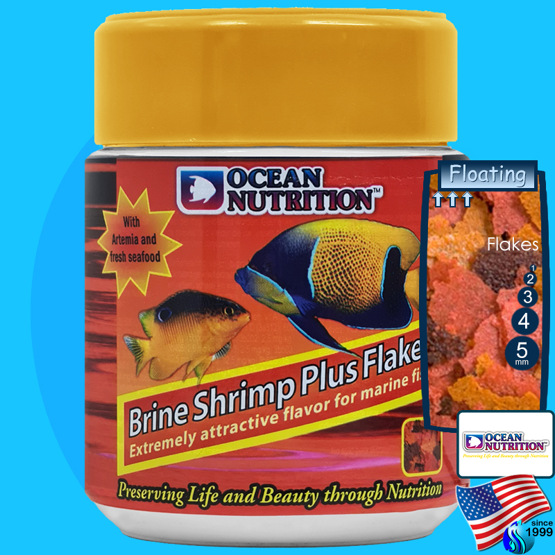 Ocean Nutrition (Food) Brine Shrimp Plus Flakes 34g (250ml)