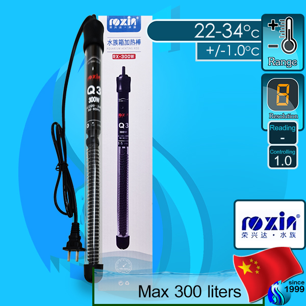 Roxin (Heater) Aquarium Heating Rod Q3 RX-300w (300 liters)