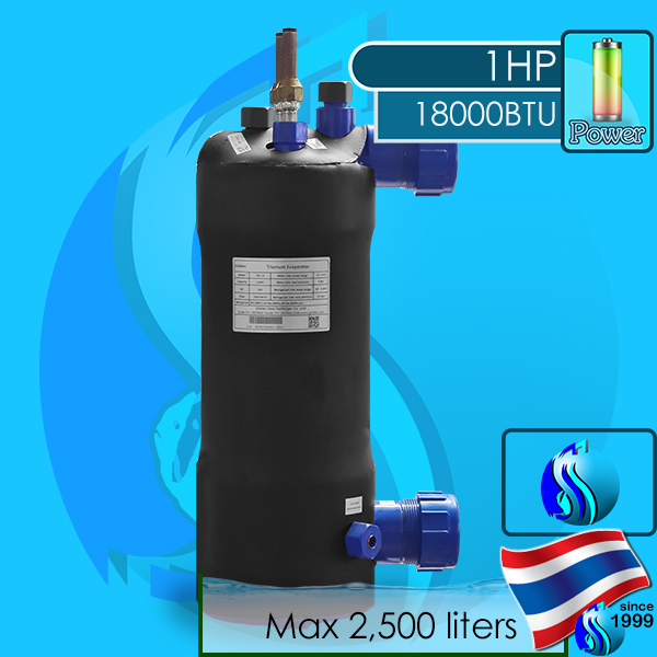 SeaSun (Chiller) Gimleo Titanium Evaporator TIE-1.0 1 HP (Max 2500 liters)