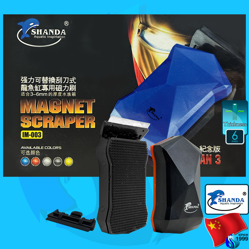 Shanda (Cleaner) Magnet Scraper Cleaner Iron Man   IM-003 Black (6mm)