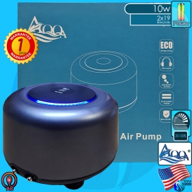 AQQA (Air Pump) Rounded Aquarium Air Pump AQ-008 (2x1140 L/hr)(10w)(AC)