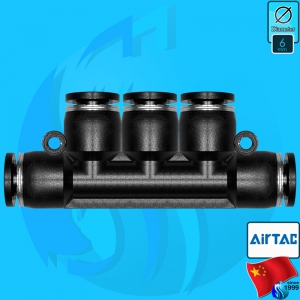 Airtac (Accessories) 5 Way Joint 6mm PKG6 (1/4 inch)
