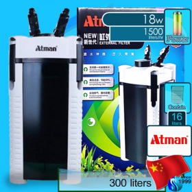 Atman (Filter System) AT-3338S (1500 L/hr)(18w)