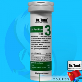Dr.Tank (Liquid Co2) Co2 Fertilizer Tabs No.3 50 Tablets 20g (40ml)