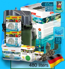 Eheim (Filter System) Classic 1500XL Set C (2260) (2400 L/hr)(65w)