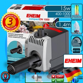 Eheim (Water Pump) CompactOn  1000 (1000 L/hr)(15w)(H 1.4m)