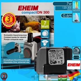 Eheim (Water Pump) CompactOn   300 (300 L/hr)(7w)(H 0.6m)