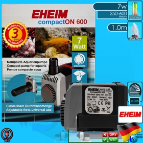 Eheim (Water Pump) CompactOn   600 (250-600 L/hr)(7w)(H 1.0m)