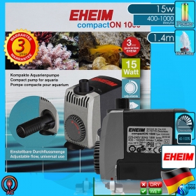 Eheim (Water Pump) CompactOn  1000 (400-1000 L/hr)(15w)(H 1.4m)