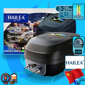 Hailea (Air Pump) AC/DC Air Pump CPA-120 (2x3600 L/hr)(28w)(AC/DC)