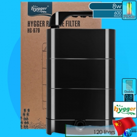 Hygger (Filter System) 5-in-1 Aquarium Power Filter HG-979 (600 L/hr)(8w)