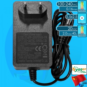 Hygger (Spare Parts) HG Adapter 20VDC 2.0A (100-240V AC)
