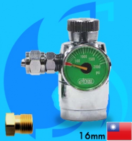 Ista (Co2 Regulator) Flow Regulator with One Pressure Meter I-584 (G5/8 Type)