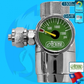 Ista (Co2 Regulator) Flow Regulator with One Pressure Meter I-584 (G5/8 Type)