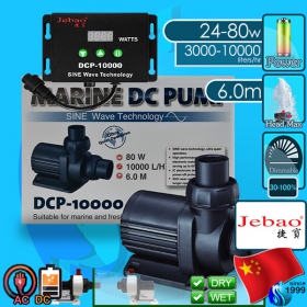 Jebao (Water Pump) DCP-10000 (3000-10000 L/hr)(24-80w)(H 6.0m)