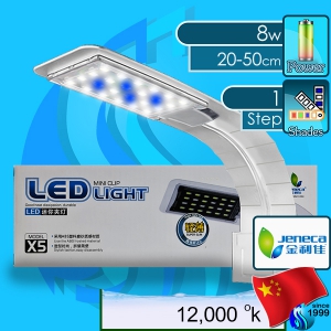 Jeneca (LED Lamp) Mini Clip LED Light X5 W-12000k 8w (220V AC)