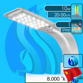 No Name (LED Lamp) Aquarium Light Clip-on LED X5 W- 8000k 10w (Suitable 8-20 inch)
