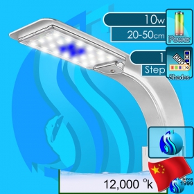 No Name (LED Lamp) Aquarium Light Clip-on LED X5 W-12000k 10w (Suitable 8-20 inch)