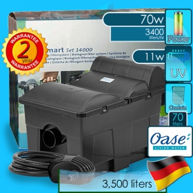 Oase (Filter System) BioSmart Set 14000 (3400 L/hr)(70w)(UVC 11w)