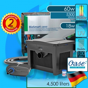 Oase (Filter System) BioSmart Set 18000 (5300 L/hr)(60w)(UVC 18w)