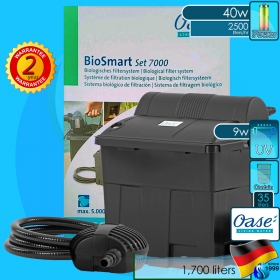 Oase (Filter System) BioSmart Set  7000 (2500 L/hr)(40w)(UVC 9w)
