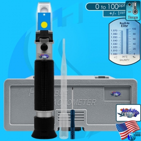 PetLife (Tester) ReefLifeElite RHS Refractometer RHS10+LED (Range 0-100 ppt)