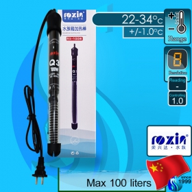 Roxin (Heater) Aquarium Heating Rod Q3 RX-100w (100 liters)