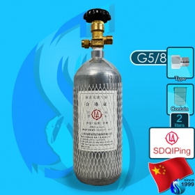 Sdqiping (Co2 Cylinder) Steel Co2 Cylinder 2000ml (G5/8 Type)
