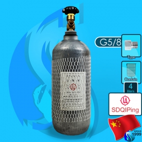 Sdqiping (Co2 Cylinder) Steel Co2 Cylinder 4000ml (G5/8 Type)