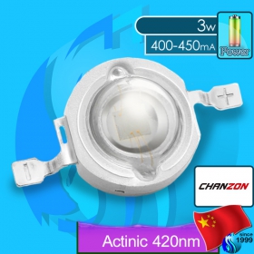 SeaSun (LED Lamp) Chanzon 3w   420nm Actinic Blue