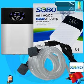 Sobo (Air Pump) AC/DC Air Pump SB-268 (360 L/hr)(2w)(AC/DC)