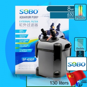 Sobo (Filter System) External Filter SF- 650F (650 L/hr)(8w)