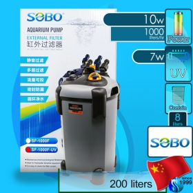 Sobo (Filter System) External Filter SF-1000F-UV (1000 L/hr)(10w)