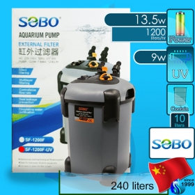 Sobo (Filter System) External Filter SF-1200F-UV (1200 L/hr)(13.5w)