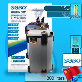 Sobo (Filter System) External Filter SF-1500F (1500 L/hr)(15w)