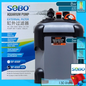 Sobo (Filter System) External Filter SF- 650F-UV (650 L/hr)(8w)