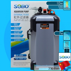 Sobo (Filter System) External Filter SF-1000F-UV (1000 L/hr)(10w)
