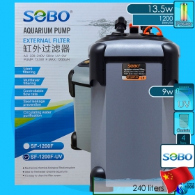 Sobo (Filter System) External Filter SF-1200F-UV (1200 L/hr)(13.5w)