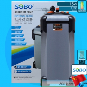 Sobo (Filter System) External Filter SF-1500F (1500 L/hr)(15w)