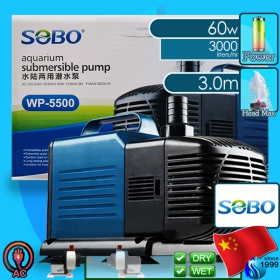 Sobo (Water Pump) Submersible Pump WP-5500 (3000 L/hr)(60w)(H 3.0m)